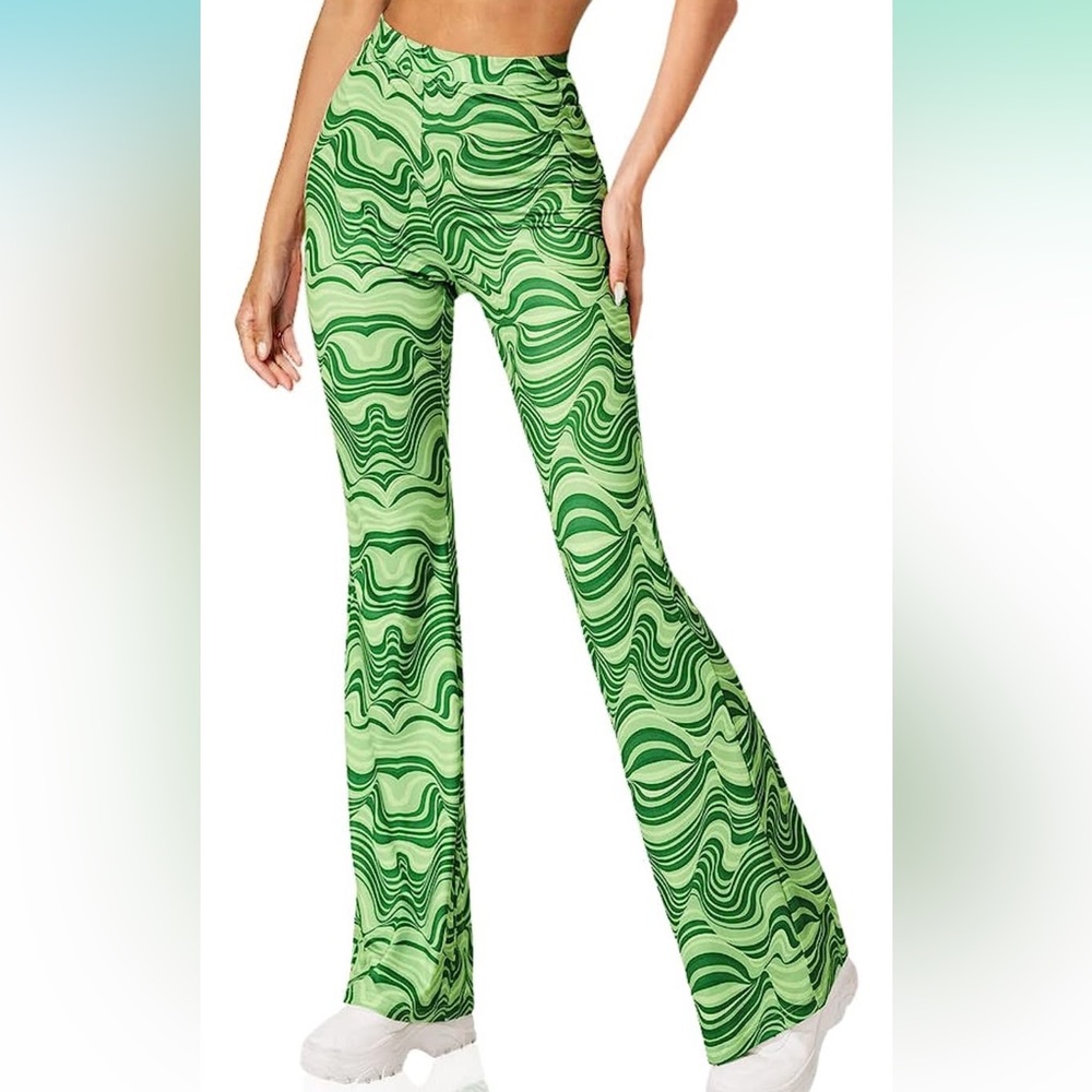 Green groovy pants